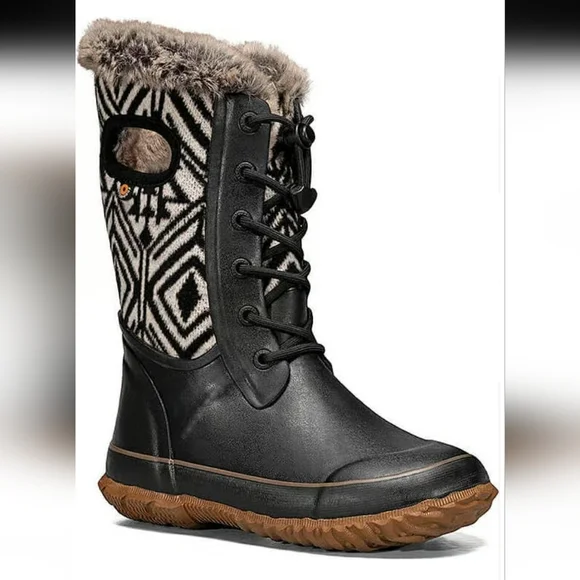 Bogs Shoes Bogs Arcata Geo Waterproof Winter Boots Black Multi